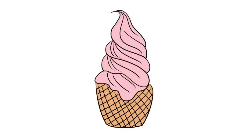 冰淇淋简笔画步骤