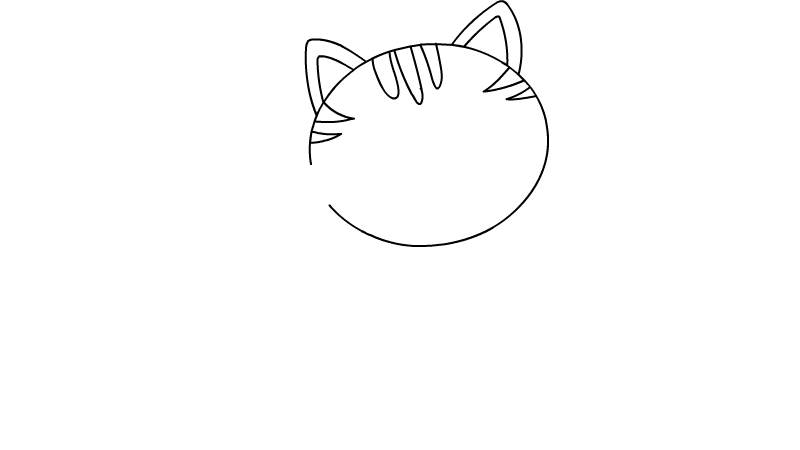 小猫咪简笔画画法