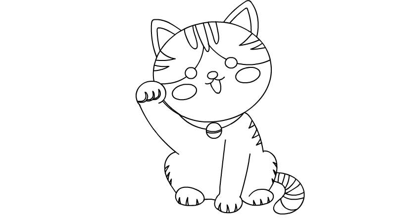 小猫咪简笔画画法