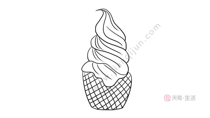 冰淇淋简笔画步骤 冰淇淋简笔画