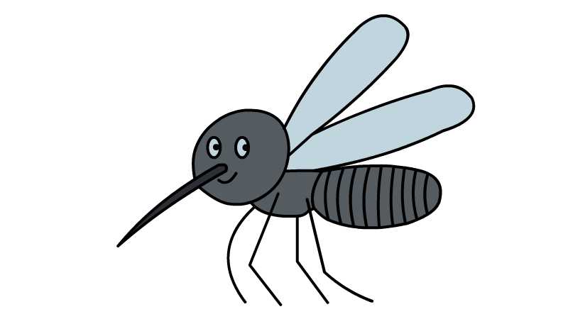 蚊子简笔画怎么画简单