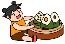 哪个蒸粽子简笔画画法  蒸粽子简笔画步骤