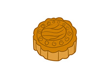 怎么写月饼简笔画