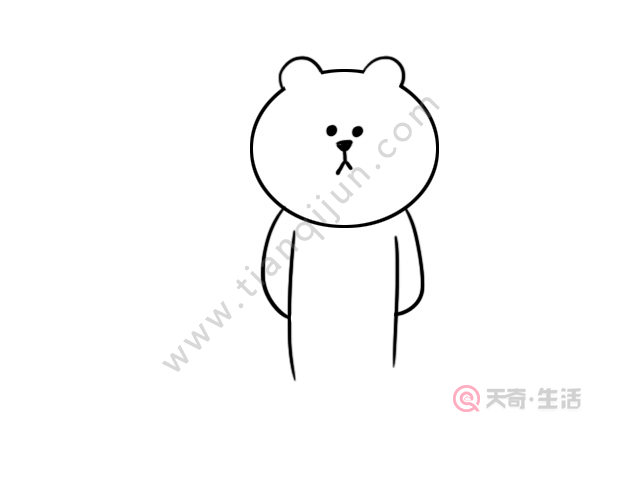 布朗熊简笔画