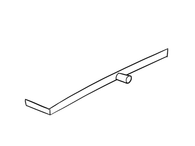 跷跷板简笔画 跷跷板简笔画的步骤