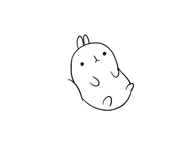 土豆兔简笔画