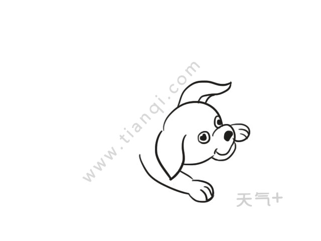 小狗简笔画 小狗怎么画