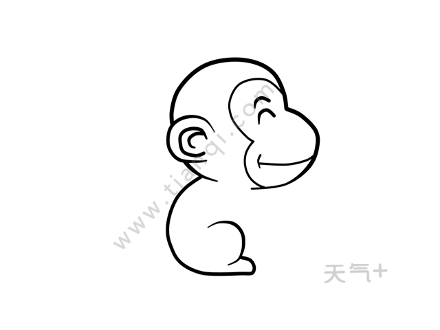 猴子简笔画 猴子怎么画