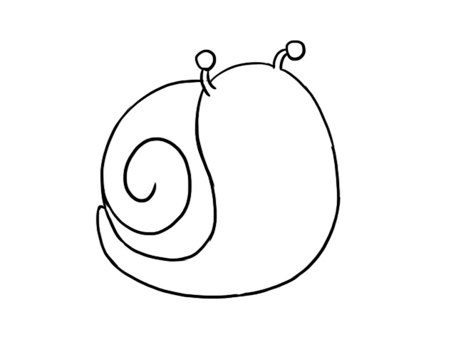 零基础学蜗牛简笔画