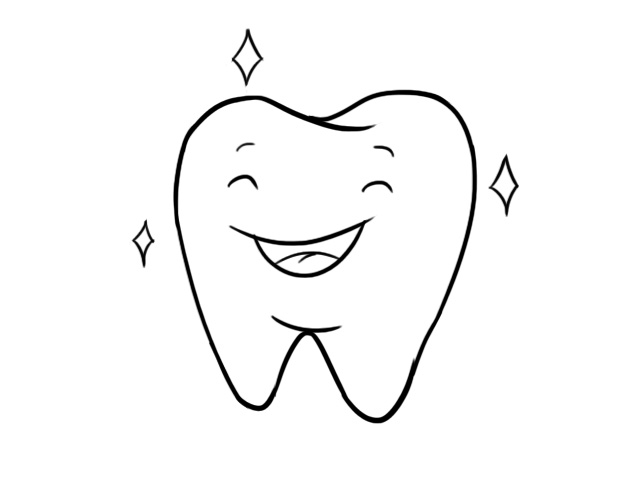 牙齿简笔画牙齿的简单画法