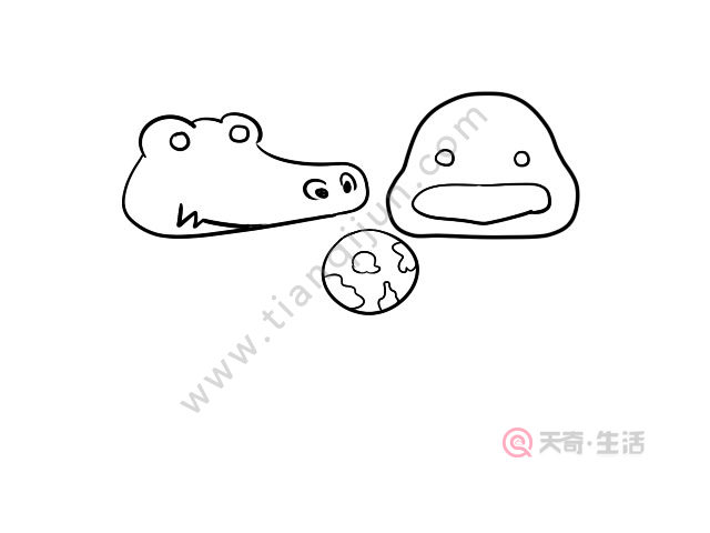 动物世界简笔画动物世界的简单画法