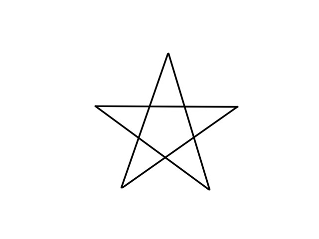 五角星怎么画