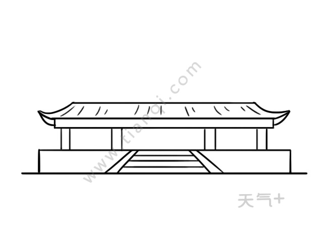 故宫简笔画 故宫简笔画画法