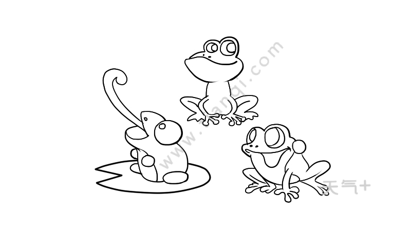 简笔画青蛙的三种画法 简笔画青蛙的画法