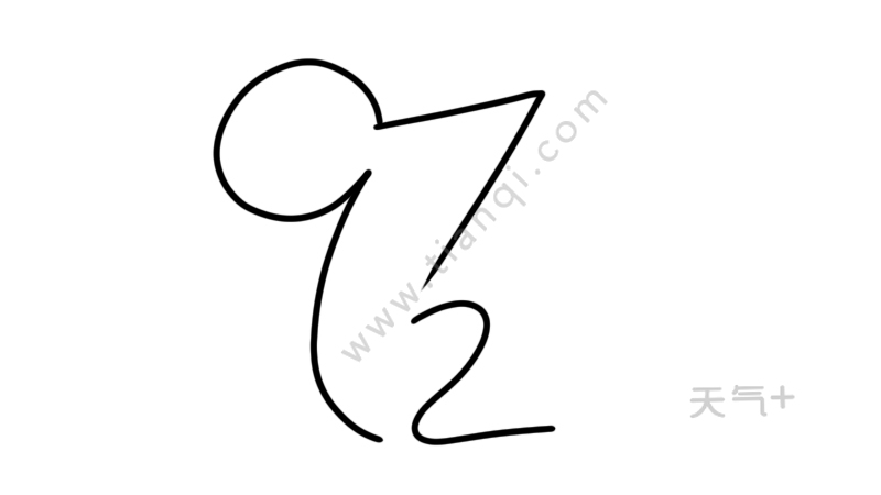 老鼠数字简笔画 老鼠的简单画法