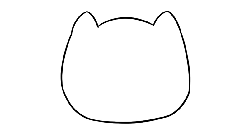 猫头简笔画猫头的简单画法