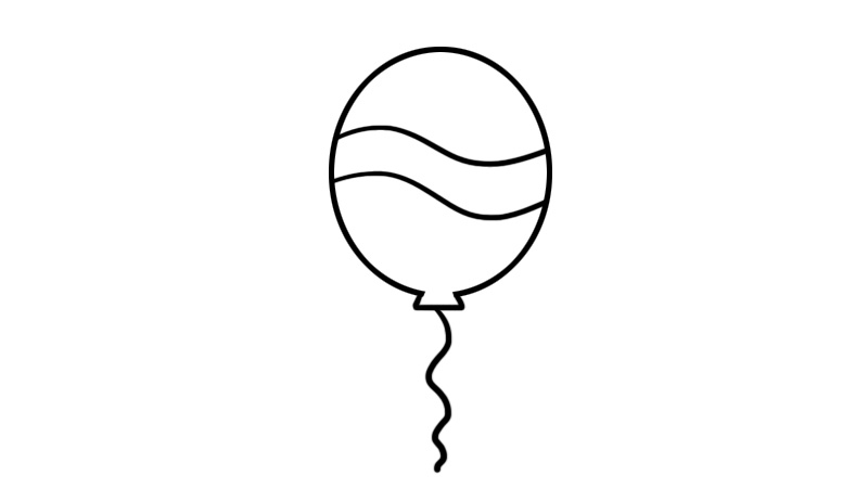 好看的简笔画 好看的气球的画法