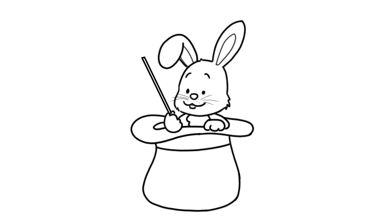 小白兔图片卡通简笔画