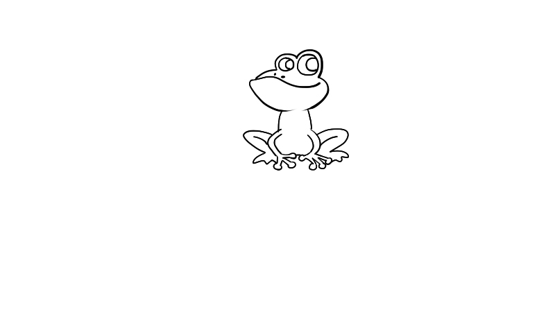 简笔画青蛙的三种画法