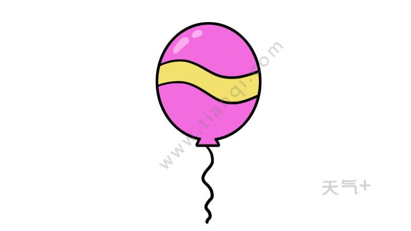 好看的简笔画好看的气球的画法