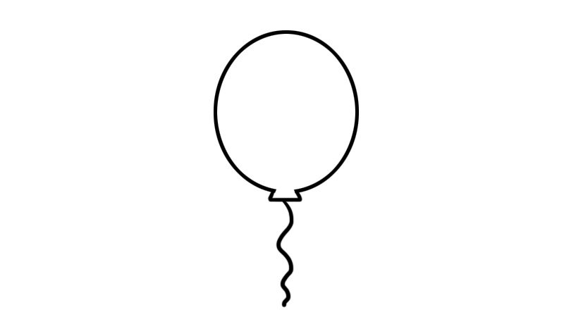 好看的简笔画好看的气球的画法