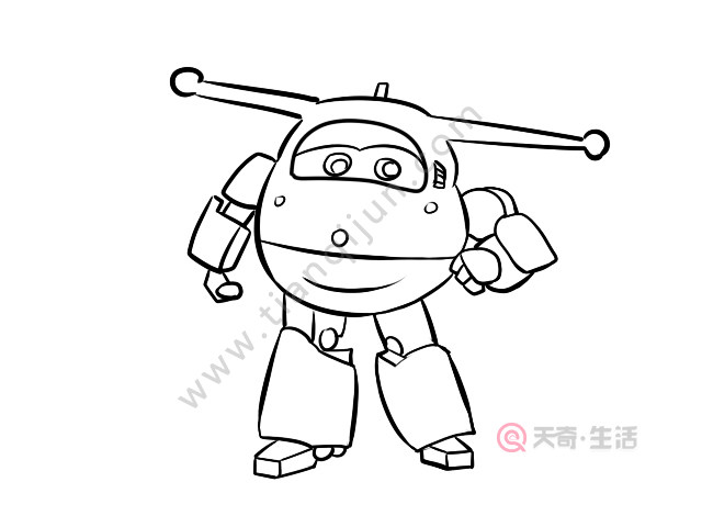 乐迪简笔画 乐迪简笔画画法步骤