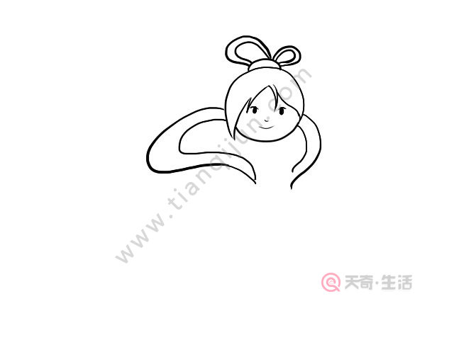 嫦娥简笔画
