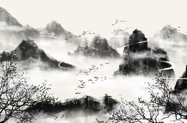 中国现存最早一幅山水画是