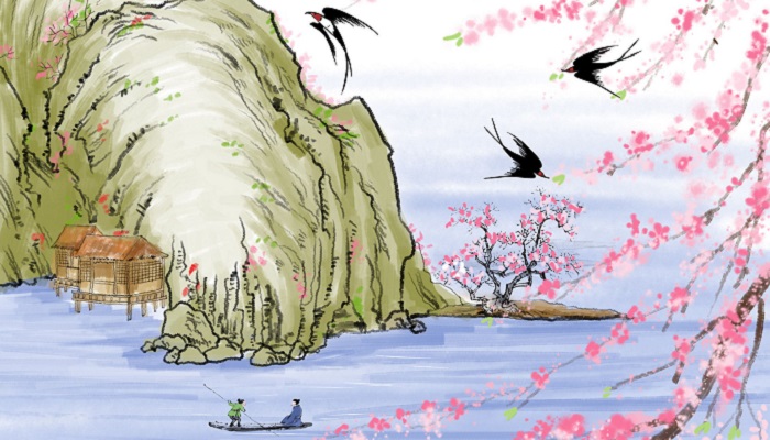 绝句迟日江山丽中动态和静态景物有哪些