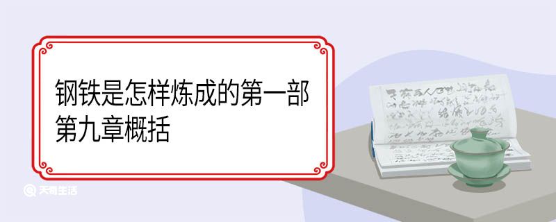 钢铁是怎样炼成的第一部第九章概括