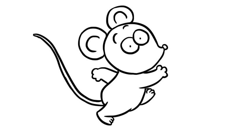 老鼠简笔画
