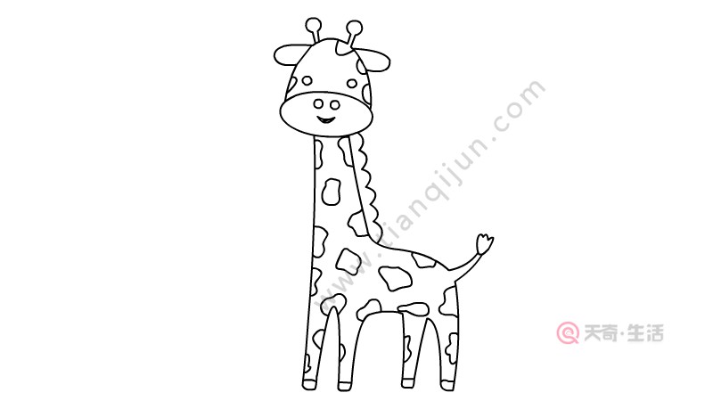 长颈鹿简笔画