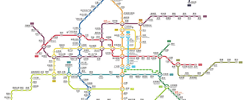 廣州地鐵線路圖 最新廣州地鐵線路