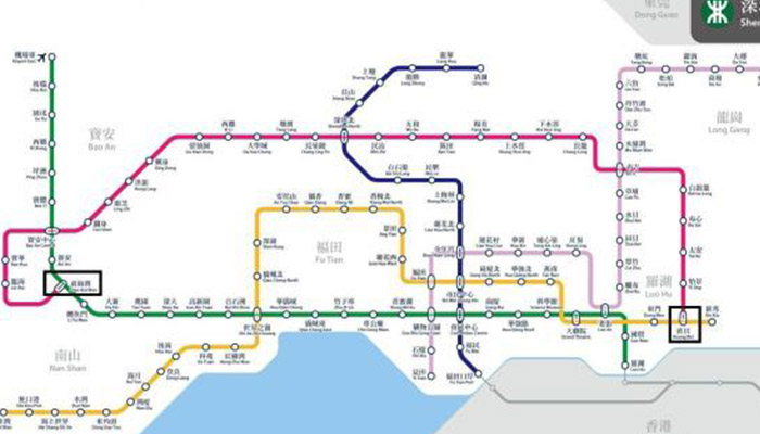 深圳地铁线路图
