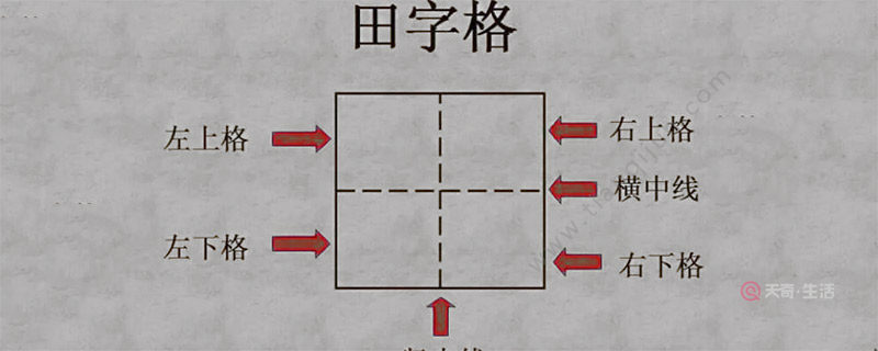 五在田字格的正确写法 五在田字格怎么写