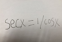secx等于什么 数学公式中secx是什么意思