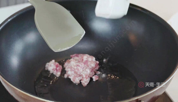 空心菜梗炒肉末的做法