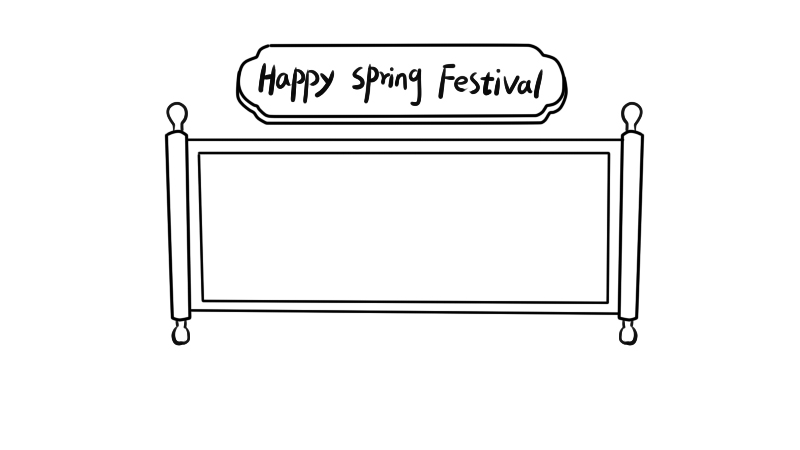 Happy Spring Festival英文手抄报