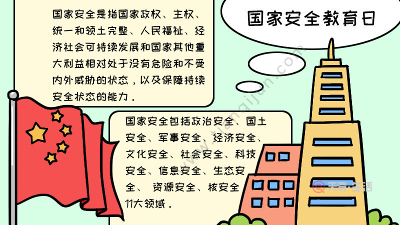 全民国家安全教育日手抄报内容,全民国家安全教育日手