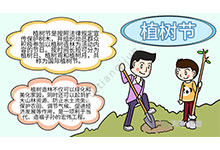 植树节手抄报二年级