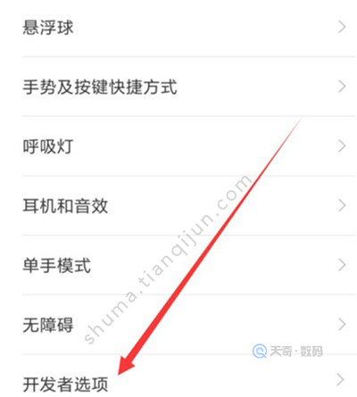 红米k20pro开发者选项在哪