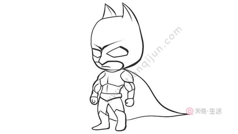 蝙蝠侠涂色模板