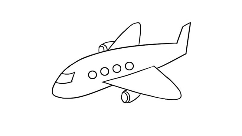飞机涂色模板教程