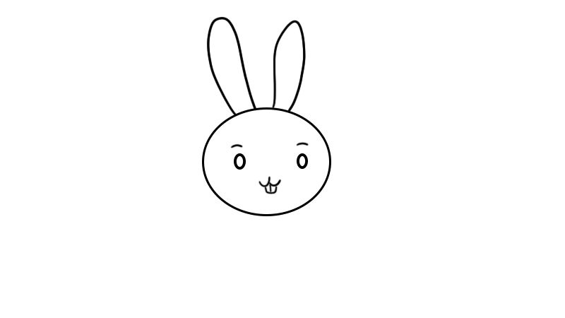 玉兔简笔画