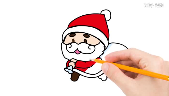 圣诞老人简笔画怎么画  圣诞老人简笔画画法