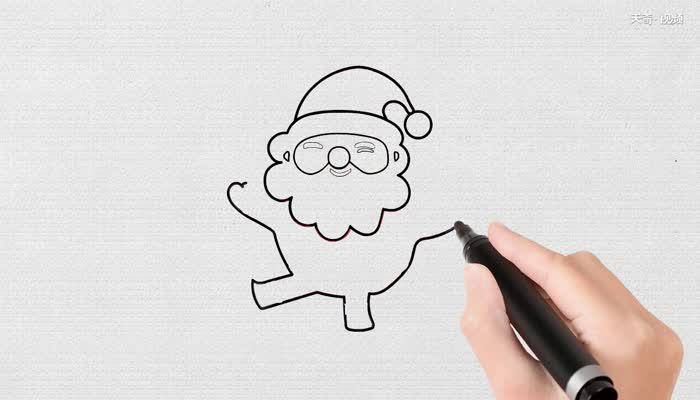 圣诞老人简笔画教程  圣诞老人简笔画步骤