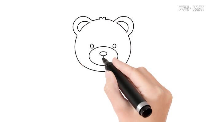 熊简笔画怎么画  熊简笔画画法