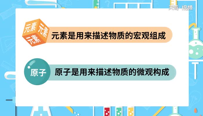 元素与原子的区别 元素与原子的不同