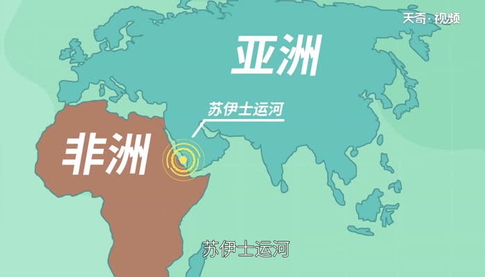 亚洲和非洲分界线  亚洲和非洲分界线
