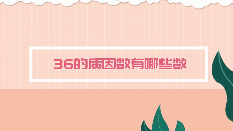 36的质因数有哪些数 36的质因数
